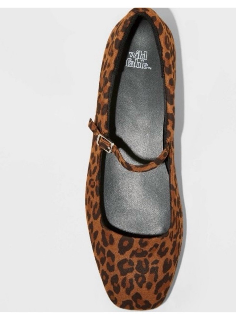 wild fable Leopard Print Mary Jane Flats in Brown